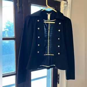 peplum military style jacket